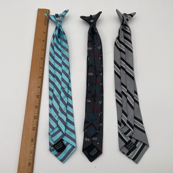 Set of 3 Clip-on Boys Ties - Picture 3 of 3